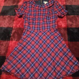 Forever 21 Plaid Dress Multi Color Size Small